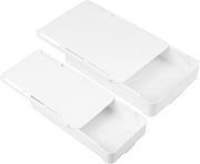 Organizzatore per cassetto - 2 pezzi - Autoadesivo - Scatola di archiviazione per cassetto - Ufficio, casa, scuola