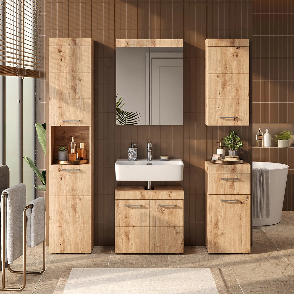 Mobile bagno Luna Quercia Wotan 37 x 77 cm Vicco