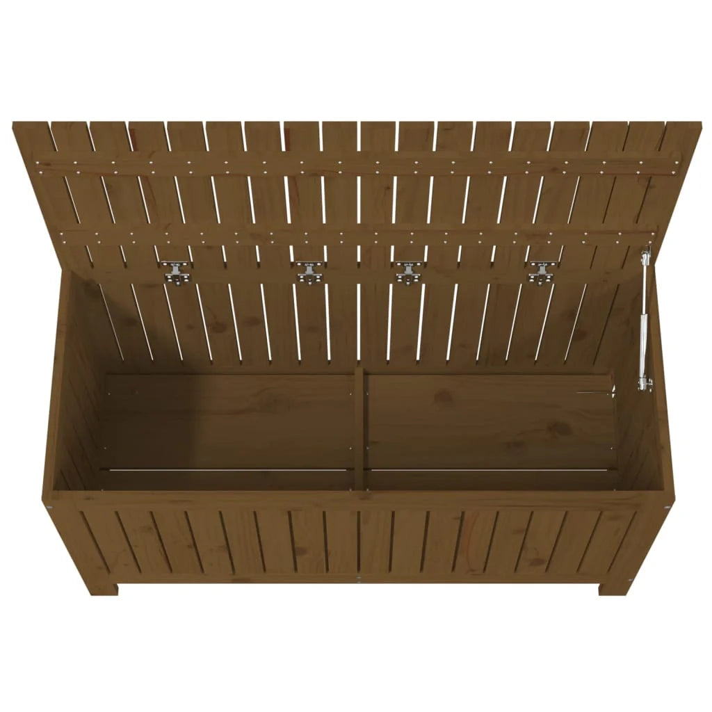 Baule portaoggetti da giardino 115 x 49 x 60 cm legno di pino color miele 02_0013102