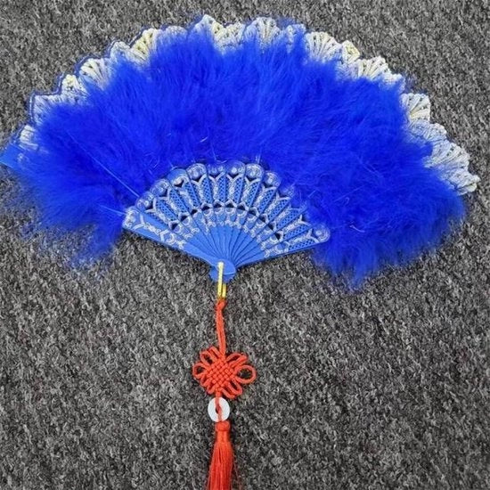 Ventilatore a soffitto a vento per interni con design gotico, maniglia a chiave, blu