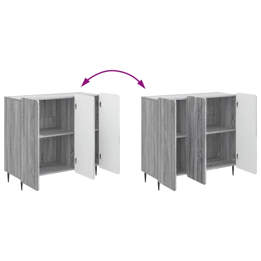 Credenza Grigio Sonoma 89 x 34,5 x 82 cm Legno ingegnerizzato