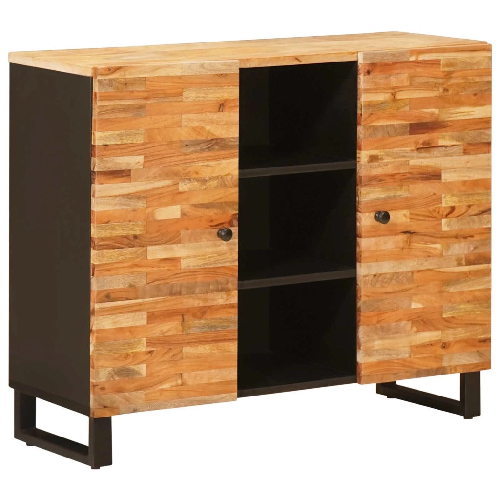 Mobile laterale | Tavolo laterale | Tavolino Marrone 90 x 33 x 75 cm Legno di mango massello