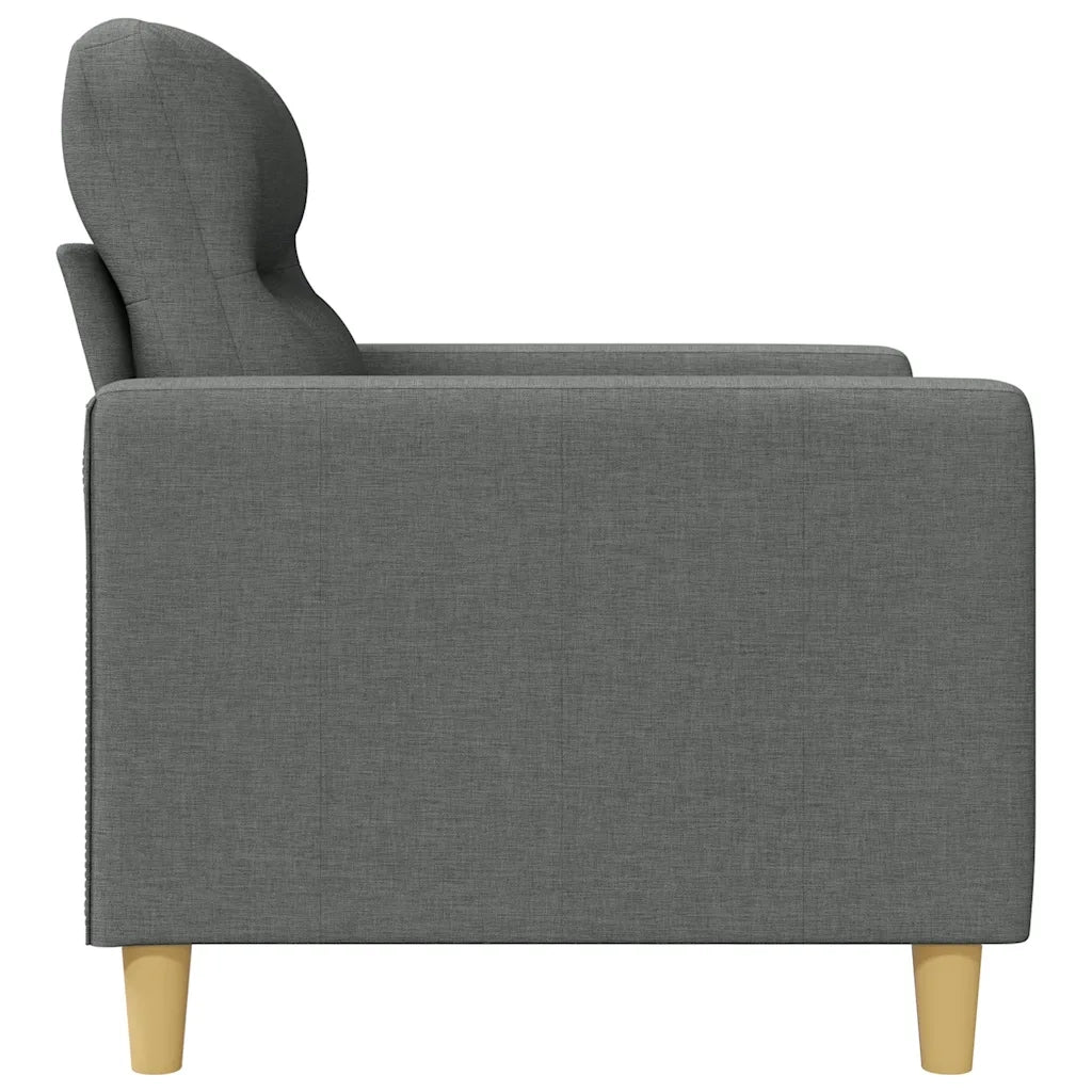 Divano a 2 Posti-Sofa 2 Posti Grigio Scuro 140 cm in Tessuto 160549