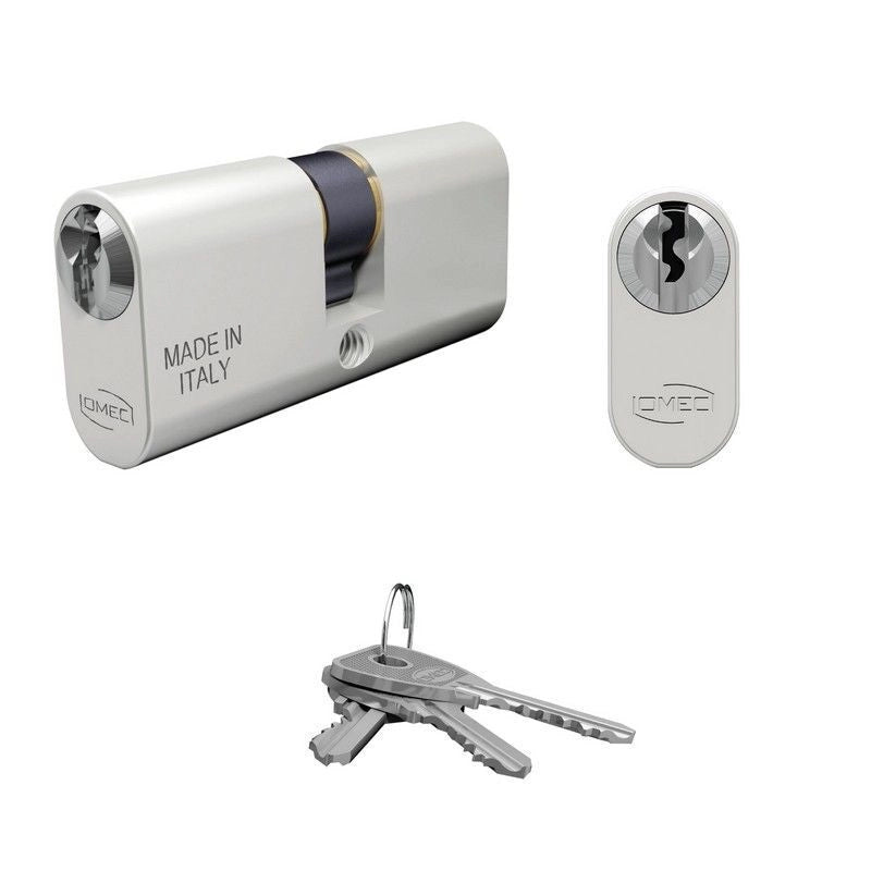 Omec 14004L Ovale 30 X 30 = 60 Mm Chiave Piatta Cifratura Kd Alluminio