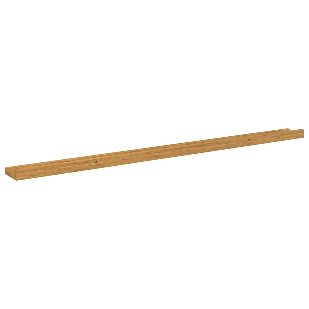 2 pz Scaffale da parete | Ripiano a parete | Mensola a parete Beige 115 x 9 x 3 cm Legno multistrato
