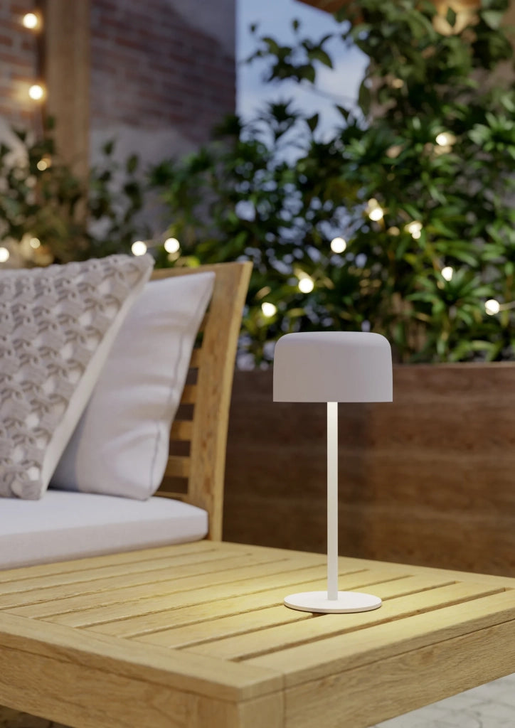 Lampada Ricaricabile Moderna Roccanova Acciaio Bianco Led 2,8W 270Lm Ip44