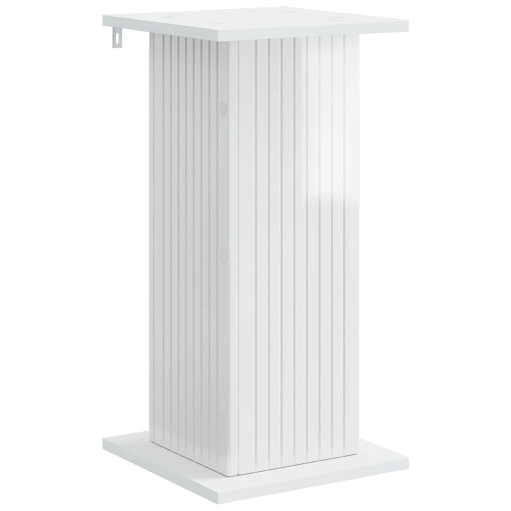 Supporto per piante Bianco Lucido 30,5 x 30 x 60,5 cm 899788
