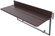 Tavolo per Balcone Inclinabile - Altezza Regolabile - Profilo in Alluminio - Impermeabile - Duraturo - Ideale per Piccole Superfici - Tavolo Opportuno