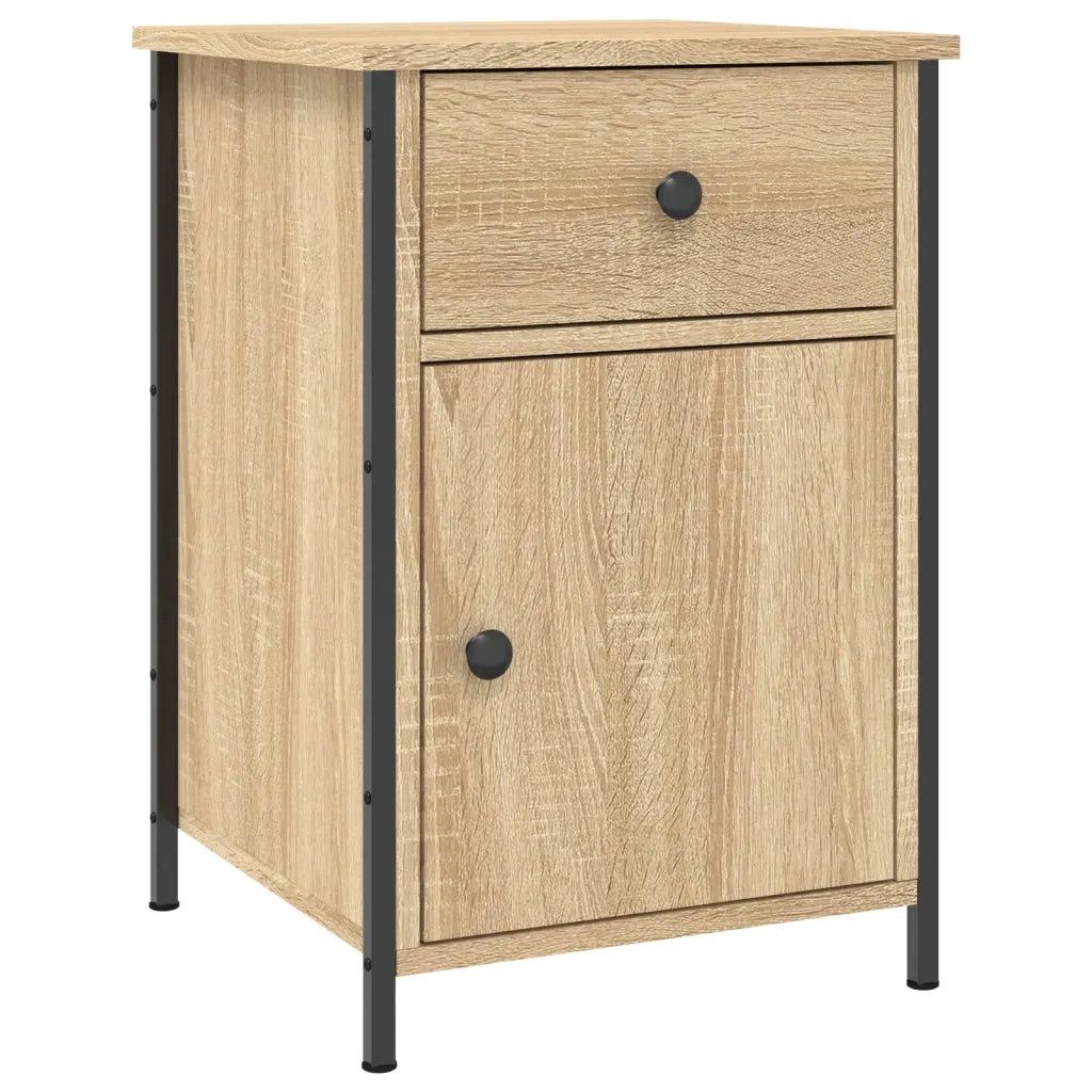Set di 2 Comodini | Armadio da Notte | Mobiletto da notte Rovere Sonoma 40x42x60 cm in Legno Multistrato