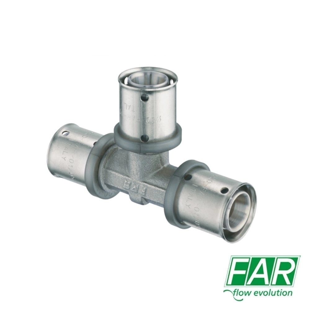 Raccordo a T 3 Uscite D.20x2 mm FAR 5908 Per Multistrato