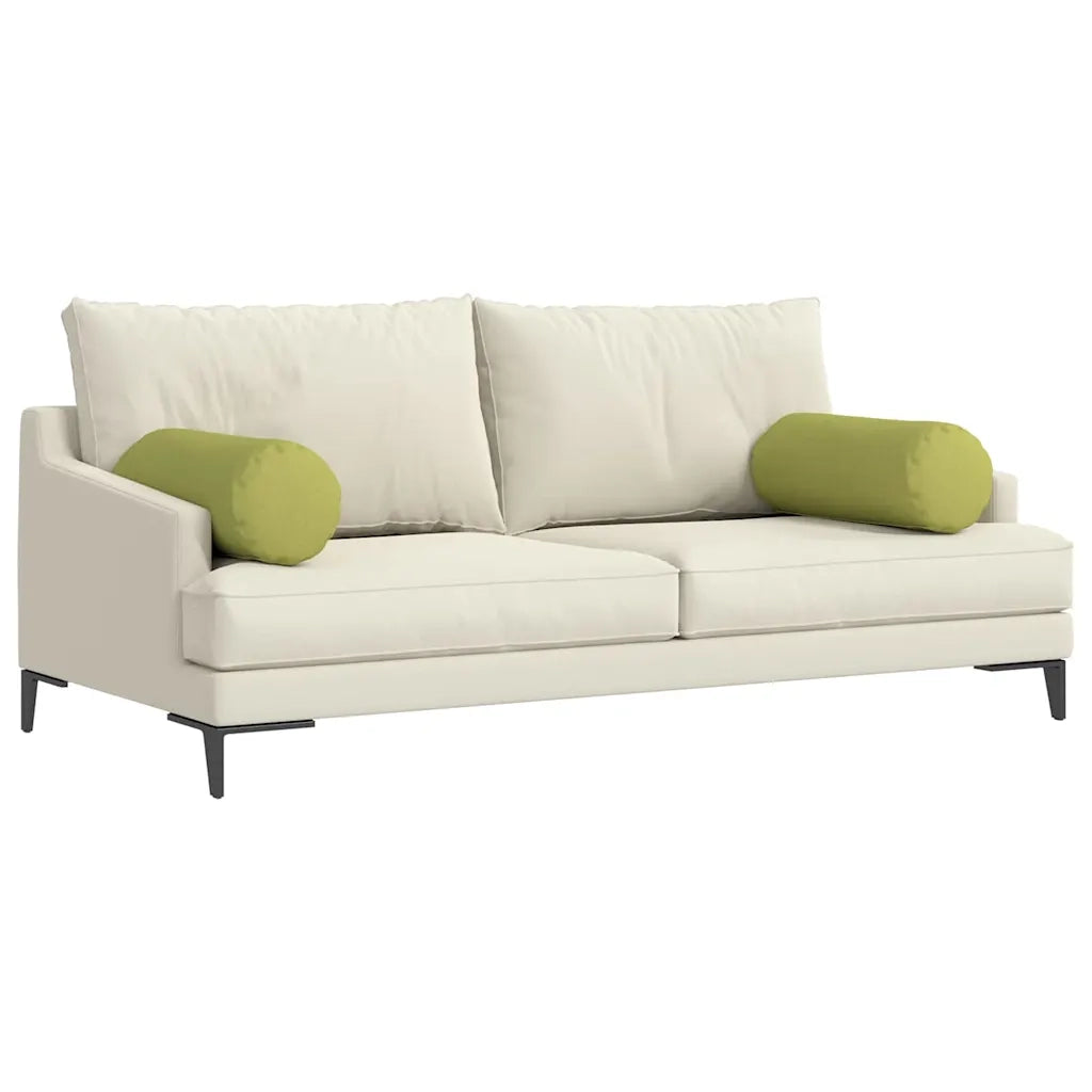 Cuscini a rullo 2 pcs Verde chiaro Ø 25 x 70 cm Tessuto