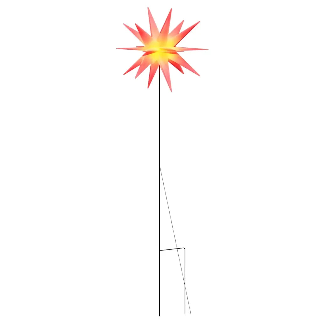 Luce di Natale con Picco Terra e LED Pieghevole Rossa 57 cm CFW3460224