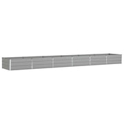 Fioriera rettangolare moderna esteticamente gradevole 195 x 100 x 45 cm in acciaio zincato grigio chiaro 02_0059214