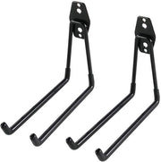 Due garage appoggi per garage attrezzi da giardino giardino piccolo U-haak grande appoggio garage stanziale appoggio doppio grande appoggio stanziale per attrezzi da giardino, nero