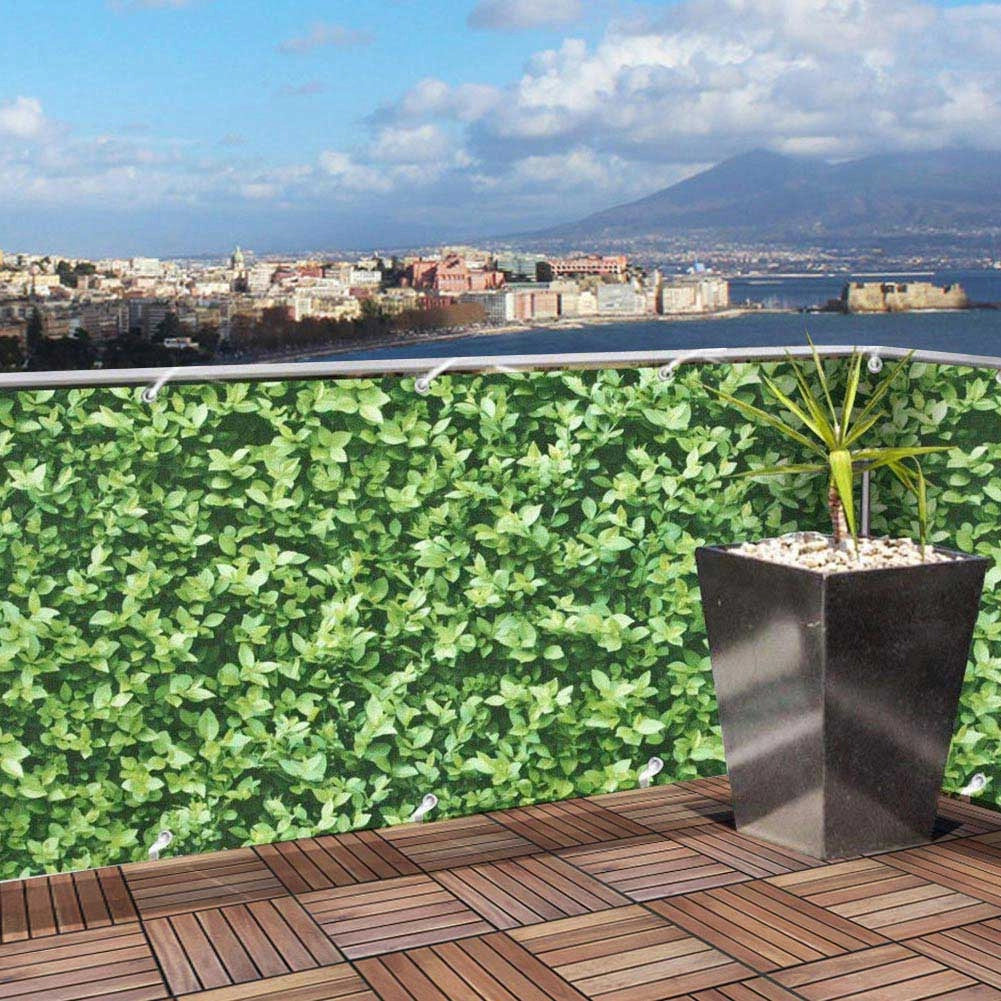 Telo Copertura Frangivista Frangivento Ringhiera Protezione Vento Balcone Foglie