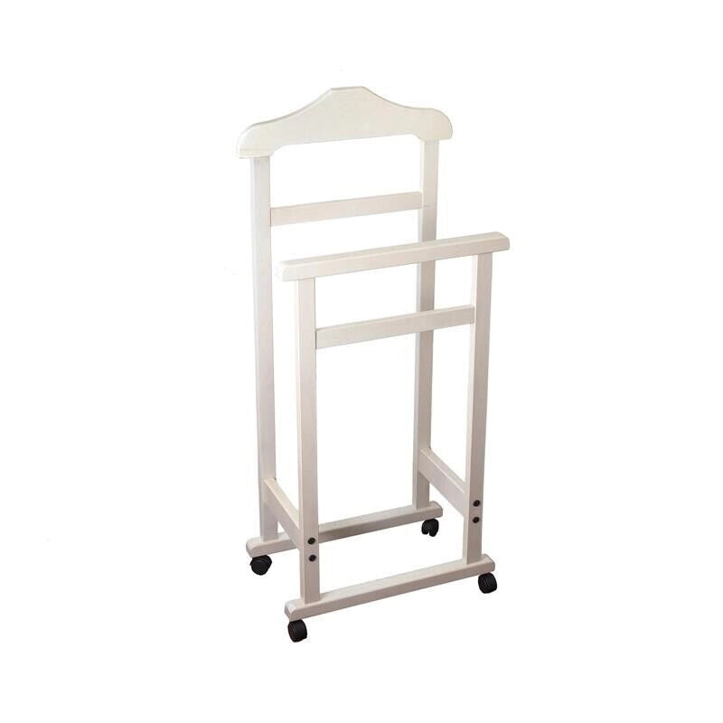 INDOSSATORE  APPENDIABITI  DA  CAMERA  PRATIC LEGNO DI FAGGIO BIANCO 44 X 25 X 98 H