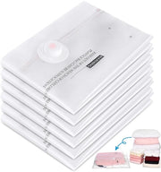 Set di sacchi a vuoto per abbigliamento con pompa elettrica USB per viaggi, 6 pezzi di sacchi a vuoto per abbigliamento per viaggi (2× 40×40cm, 2× 40×50cm, 2× 40×60cm), sacchi a vuoto riutilizzabili per viaggi, contenitore a vuoto per abbigliamento