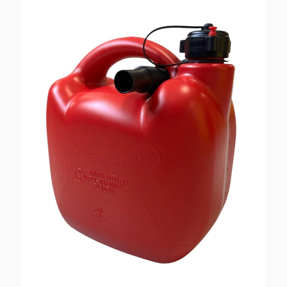Tanica per Carburante in Polietilene rinforzato con Boccaglio Ermetico e maniglia 5 Litri