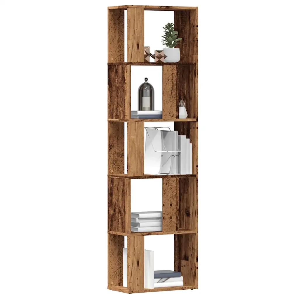 Libreria Legno Antico 45x24x159 cm in Legno Multistrato 855784