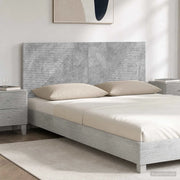Testiera da Muro HAARLEM Grigio Cemento Legno ingegnerizzato 896958