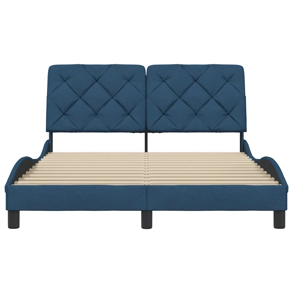 Giroletto senza Materasso Blu 140x190 cm in Tessuto 3310600