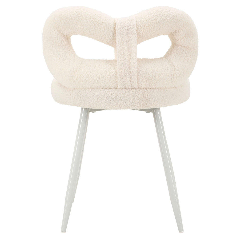 Rishik, Sedia una Sedia, Bianco Crema