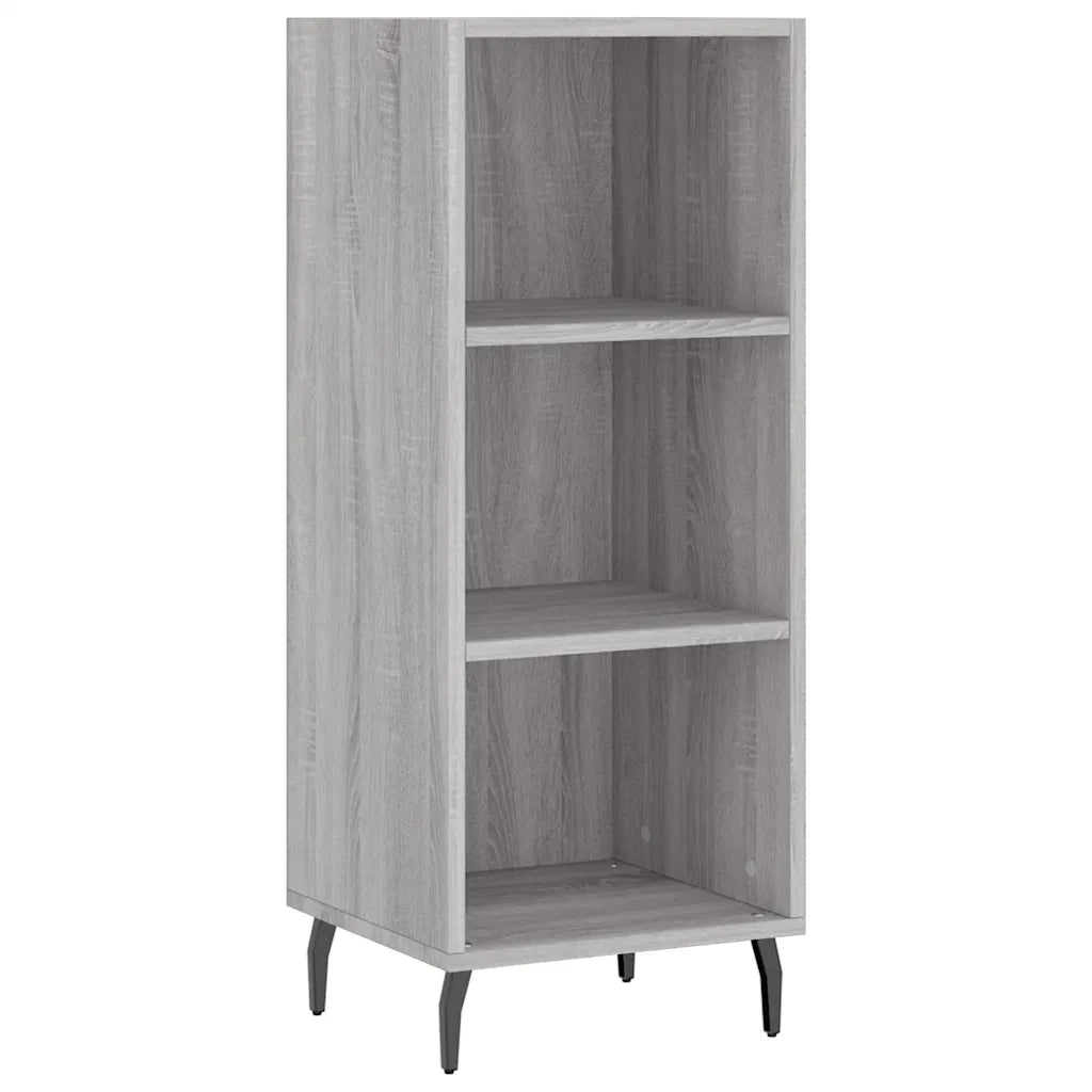 Credenza-Buffet-Armadio da cucina Grigio Sonoma 34,5x34x180 cm in Legno Multistrato 822984