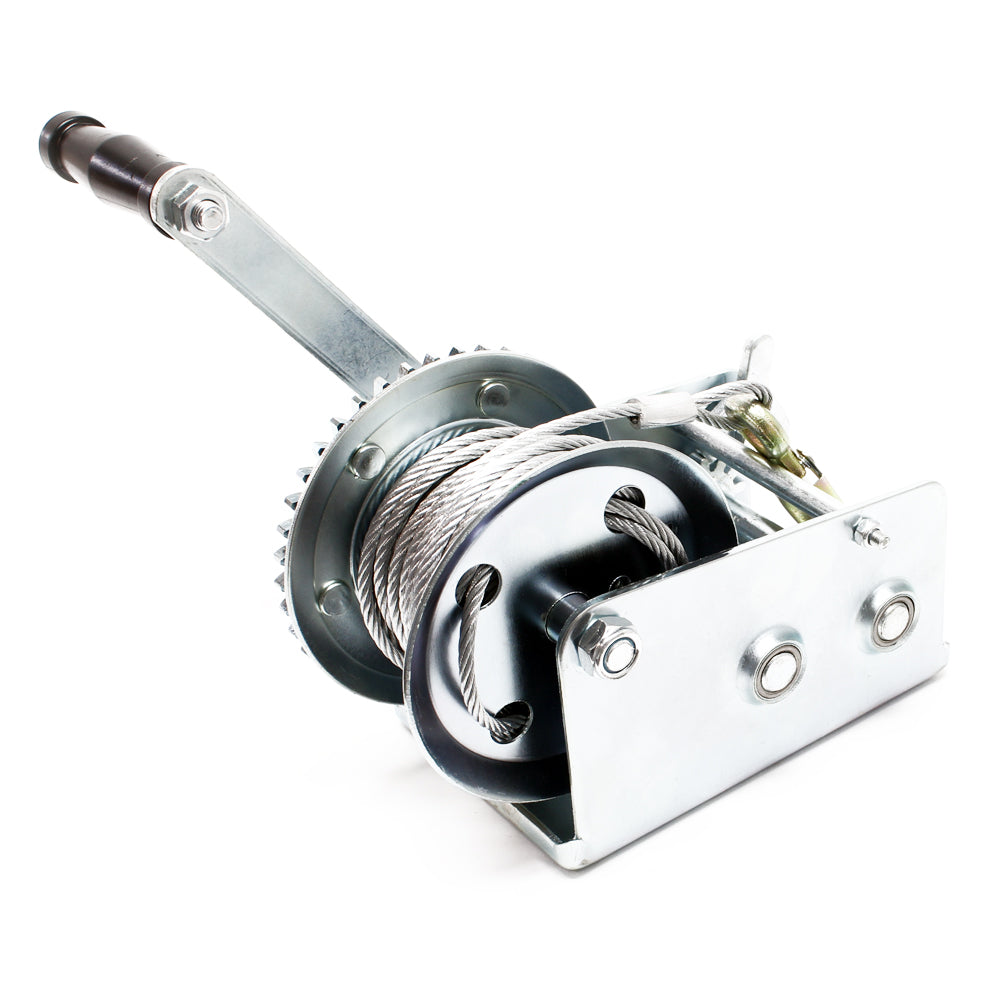 Verricello manuale 1.100kg 8m rapporto di trasmissione 4:1/8:1 argano a fune