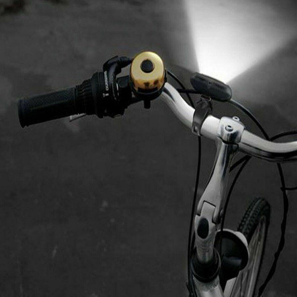 Trade Shop - Luce Anteriore Led Cob Ricaricabile Usb Bici Ciclo Bicicletta Bianco Te-b0086 -