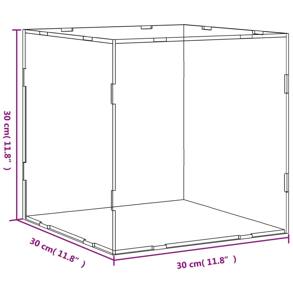 Scatola espositiva trasparente 30x30x30 cm in acrilico 154913