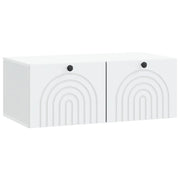 Mobile Porta TV da Muro Bianco 78,5 x 41 x 30 cm 898175