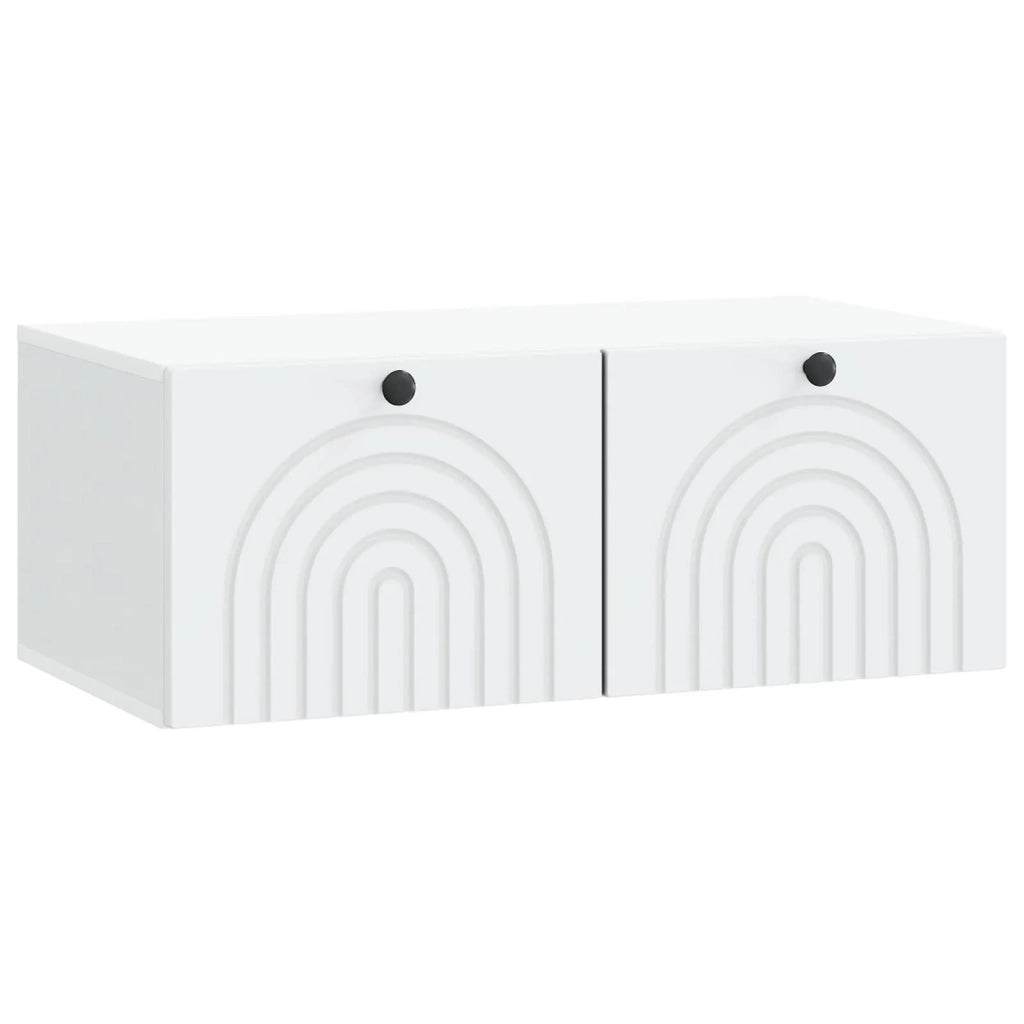 Mobile Porta TV da Muro Bianco 78,5 x 41 x 30 cm 898175