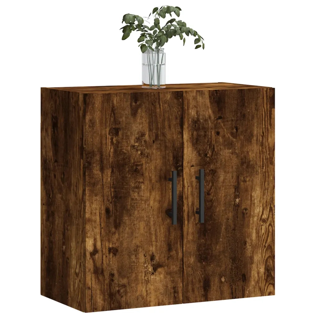 Armadietto a Muro | Mobile a Parete Rovere Fumo 60x31x60 cm in Legno Multistrato