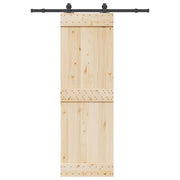 Kit di Binari per Porte Scorrevoli 152,5 cm Acciaio Nero