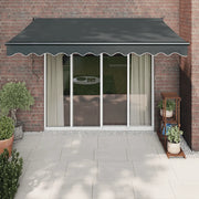 Tenda Sole Automatica Retrattile-Tenda parasole per balcone Antracite 3,5x2,5 m 896810