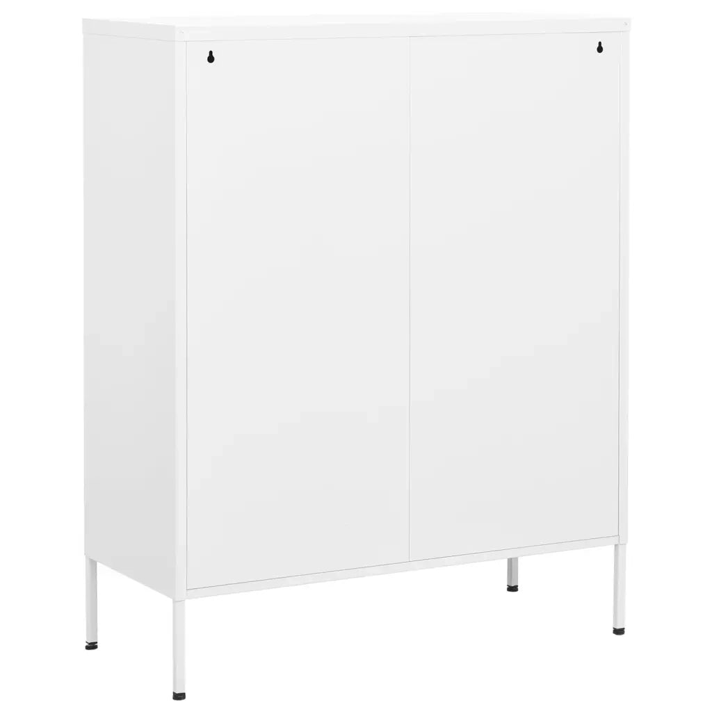 Armadietto Bianco 80x35x101,5 cm in Acciaio cod mxl 47898