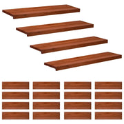 Tappeti per scale 20 pz 90 x 25 x 2 cm Marrone 3446510