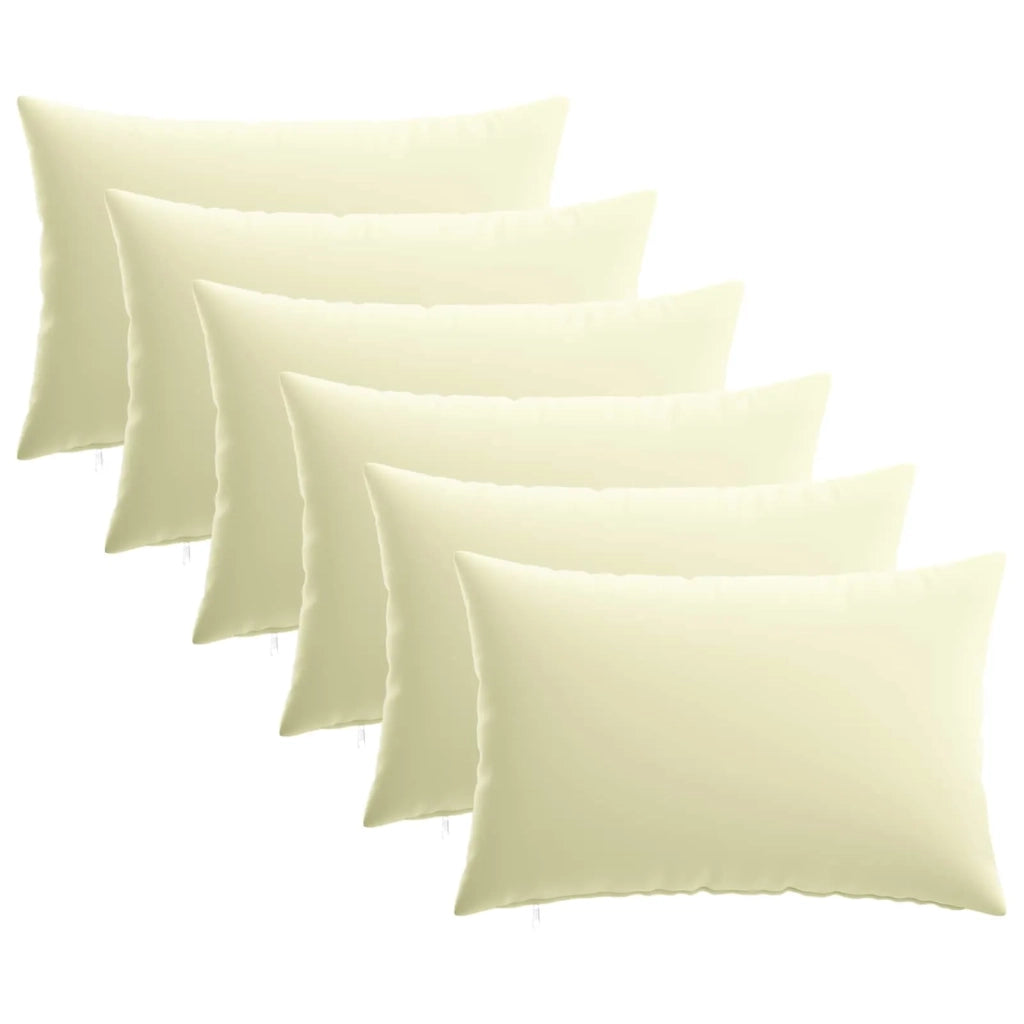 Federa 6 pcs HEERLEN Crema 50 x 70 cm Poliestere 911394