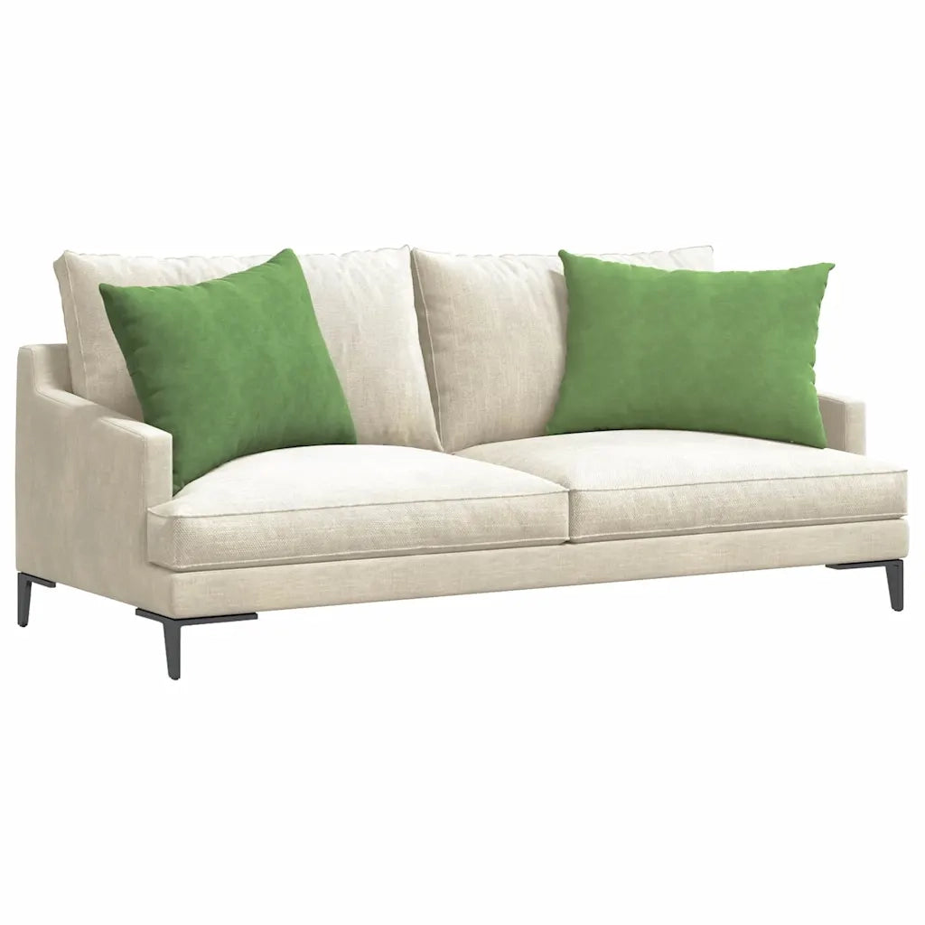 Cuscini da Divano 2 pz-Set di 2 Cuscini per Sofa Verde chiaro 70 x 50 cm