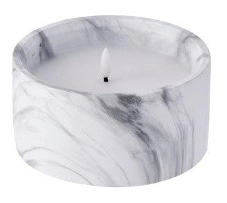 1 Pezzo Candela Decorativa con Vasetto in Cemento a 1 Led 15 x 8 cm