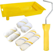 Set di pennelli - 8 pezzi - Filo di rame - Manico di pennello - Scatola di vernice - Pennello per dipingere - Vernice per pareti - Mobili - Piccoli oggetti - Pareti
