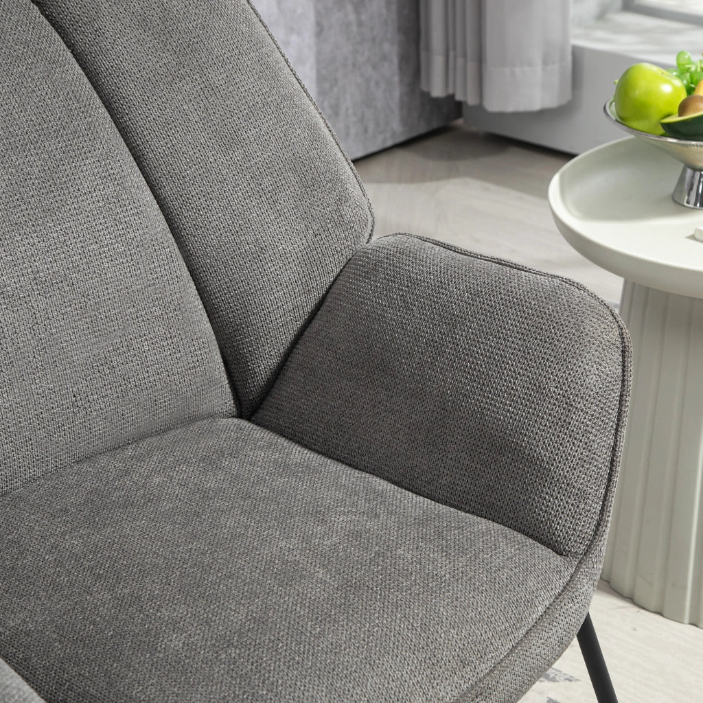Poltrona Reclinabile in Tessuto Grigio ¨C Zephmum ¨C 71.5x67x79 cm