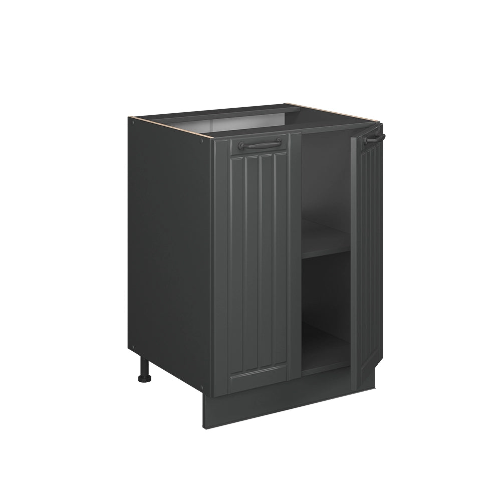 Vicco Mobiletto base cucina Grigio scuro 60 cm , PL Rovere