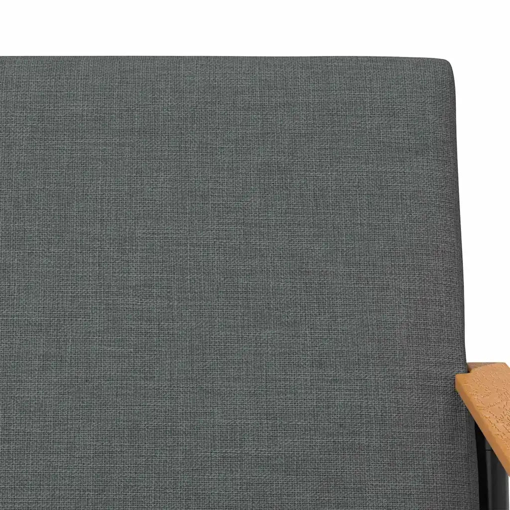 Poltrona-Divano Sedia-Poltroncina Grigio scuro Tessuto 978111
