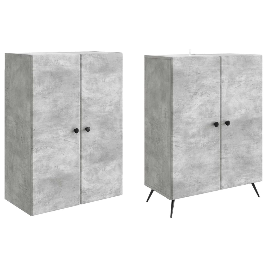 Set di armadi 2 pcs Grigio Cemento Legno ingegnerizzato 3416865