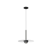 Lampada a Sospensione MINI HAT RECESSED 8 con Ottica 70 Gradi, Temperatura Colore 3000K, Colore Nero Opaco - Beneito & Faure Lighting