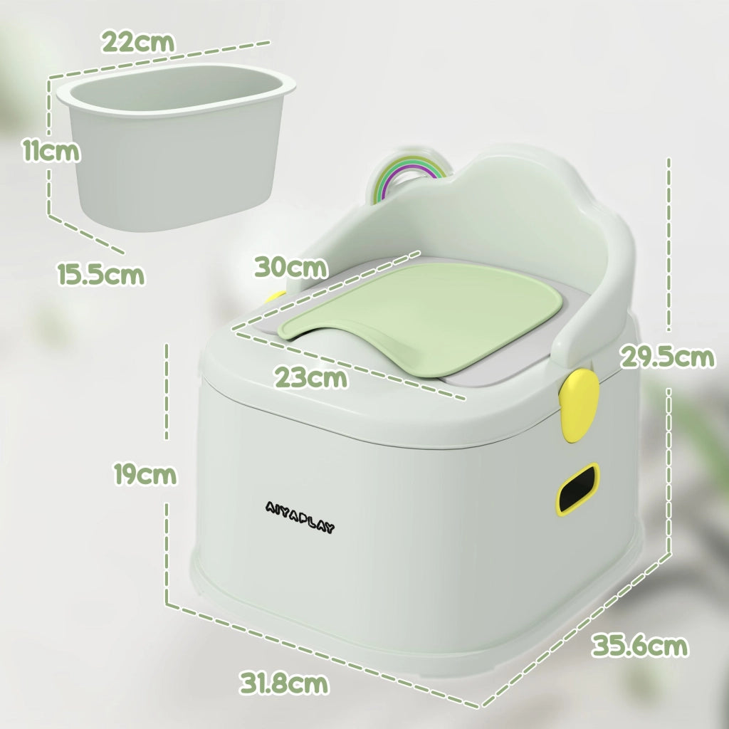 Vasino per Bambini Evolutivo 3 in 1 con Vaschetta Rimovibile Grigio