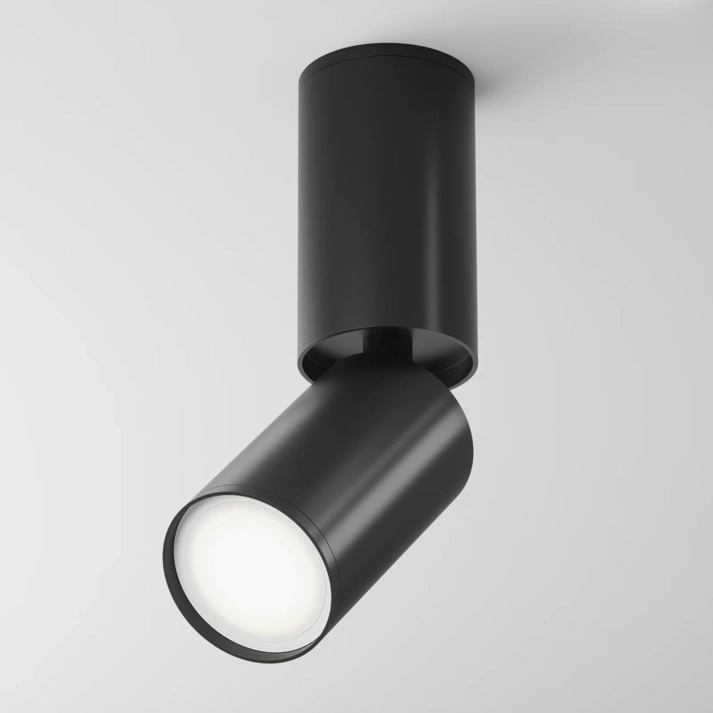Maytoni Lampada da soffitto moderna FOCUS S 1 luce GU10 nero metallo