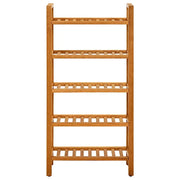Scarpiera con 5 Ripiani 50x27x100cm in Legno Massello di Rovere 331747