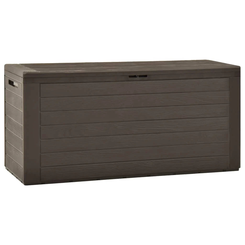 Cassapanca da giardino 116 x 44 x 55 cm marrone 02_0013095